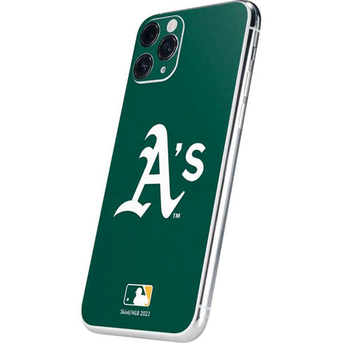 MLB Oakland Athletics - Solid Distressed iPhone 11 Pro Skin