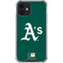 MLB Oakland Athletics - Solid Distressed iPhone 12 Mini Clear Case
