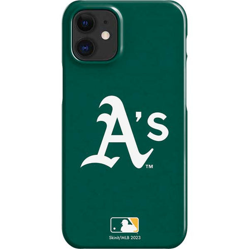 MLB Oakland Athletics - Solid Distressed iPhone 12 Mini Lite Case