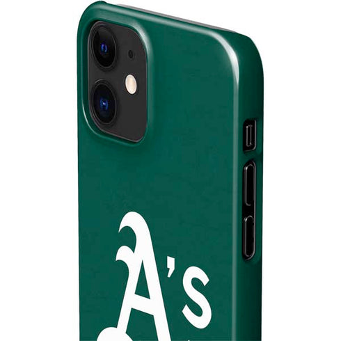 MLB Oakland Athletics - Solid Distressed iPhone 12 Mini Lite Case