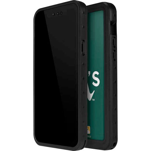 MLB Oakland Athletics - Solid Distressed iPhone 12 Mini Waterproof Case