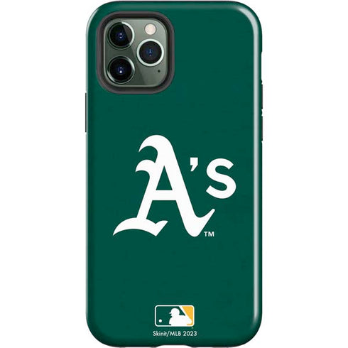 MLB Oakland Athletics - Solid Distressed iPhone 12 Pro Impact Case