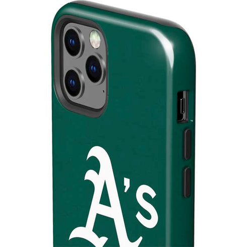 MLB Oakland Athletics - Solid Distressed iPhone 12 Pro Max Impact Case