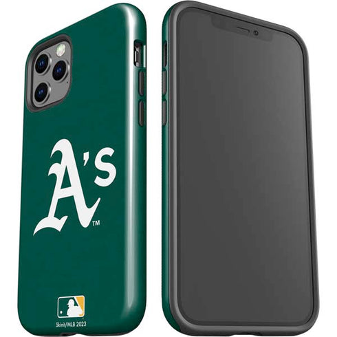 MLB Oakland Athletics - Solid Distressed iPhone 12 Pro Max Impact Case