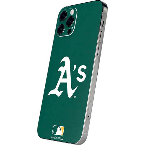 MLB Oakland Athletics - Solid Distressed iPhone 12 Pro Max Skin