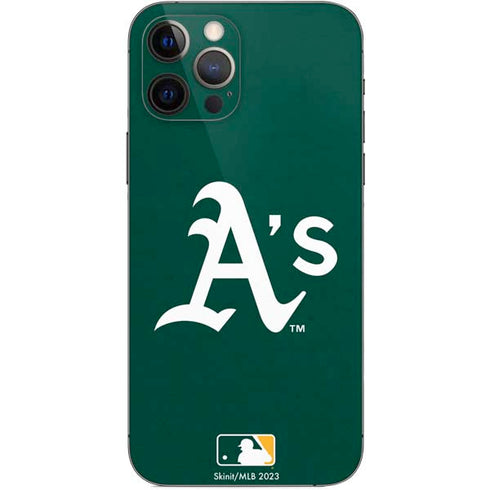 MLB Oakland Athletics - Solid Distressed iPhone 12 Pro Skin