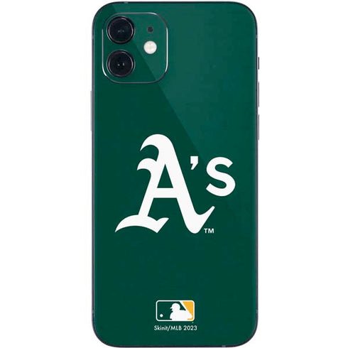 MLB Oakland Athletics - Solid Distressed iPhone 12 Skin