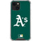 MLB Oakland Athletics - Solid Distressed iPhone 13 Clear Case
