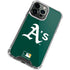 MLB Oakland Athletics - Solid Distressed iPhone 13 Pro Clear Case