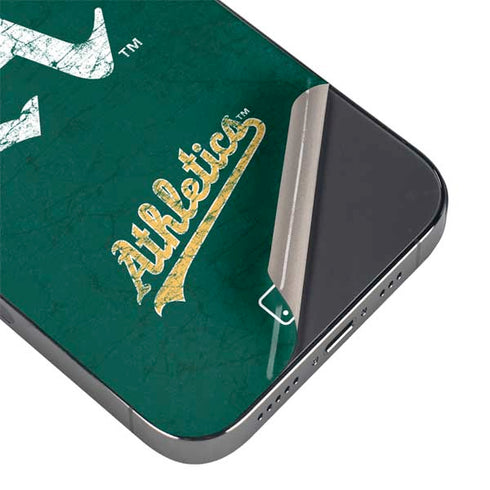 MLB Oakland Athletics - Solid Distressed iPhone 13 Pro Max Skin