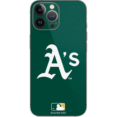 MLB Oakland Athletics - Solid Distressed iPhone 13 Pro Max Skin