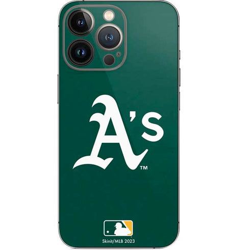 MLB Oakland Athletics - Solid Distressed iPhone 13 Pro Skin