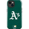 MLB Oakland Athletics - Solid Distressed iPhone 15 Plus Impact Case