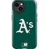MLB Oakland Athletics - Solid Distressed iPhone 15 Plus Impact Case
