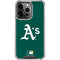 MLB Oakland Athletics - Solid Distressed iPhone 14 Pro Clear Case