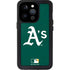 MLB Oakland Athletics - Solid Distressed iPhone 14 Pro Waterproof Case