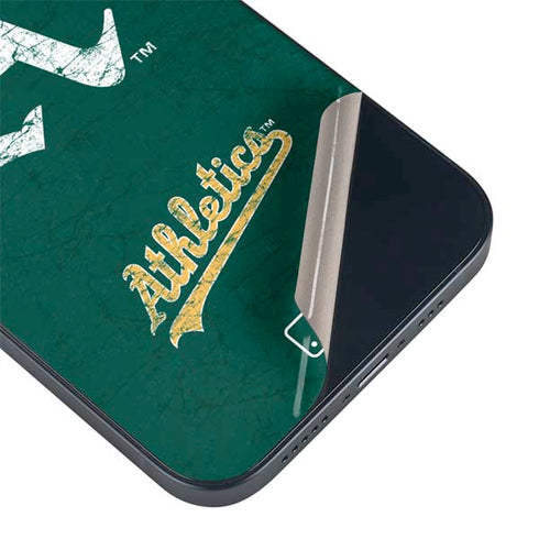 MLB Oakland Athletics - Solid Distressed iPhone 14 Skin