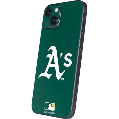 MLB Oakland Athletics - Solid Distressed iPhone 14 Skin
