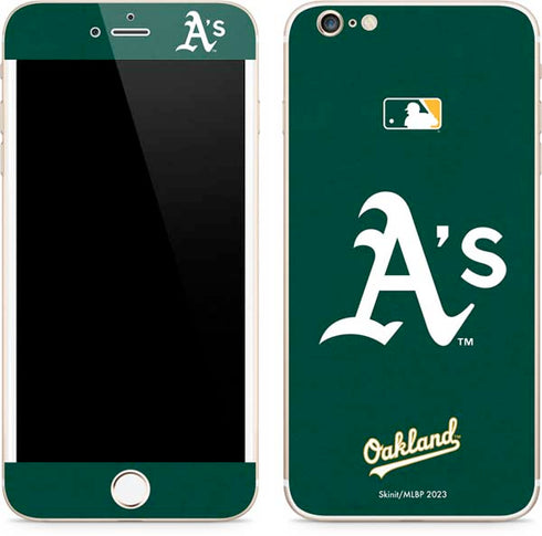 MLB Oakland Athletics - Solid Distressed iPhone 6/6s Plus Skin