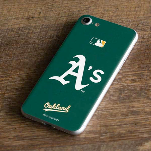 MLB Oakland Athletics - Solid Distressed iPhone 7 Skin