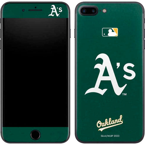 MLB Oakland Athletics - Solid Distressed iPhone 8 Plus Skin
