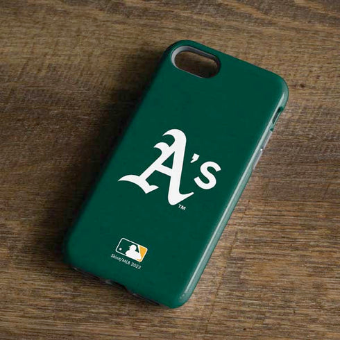 MLB Oakland Athletics - Solid Distressed iPhone 8 Pro Case