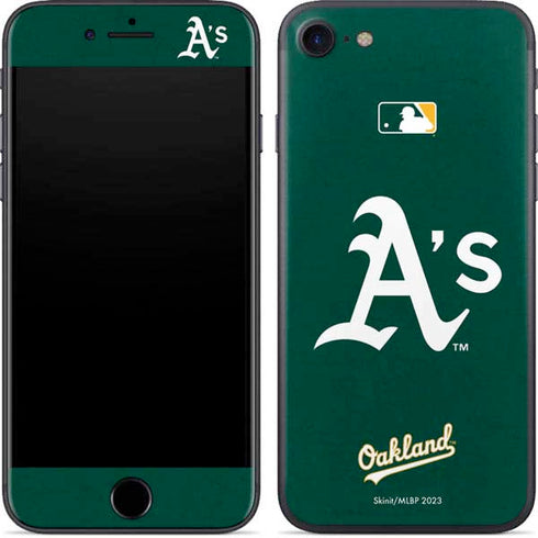 MLB Oakland Athletics - Solid Distressed iPhone 8 Skin