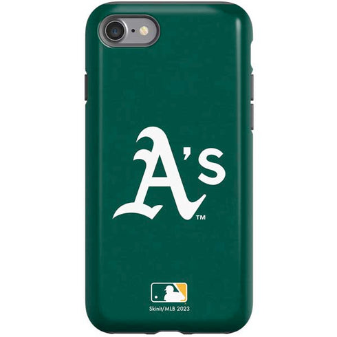 MLB Oakland Athletics - Solid Distressed iPhone SE (2nd & 3rd Gen) Pro Case