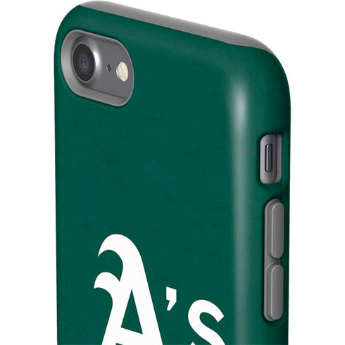 MLB Oakland Athletics - Solid Distressed iPhone SE (2nd & 3rd Gen) Pro Case