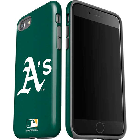 MLB Oakland Athletics - Solid Distressed iPhone SE (2nd & 3rd Gen) Pro Case