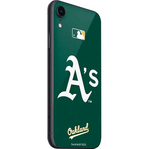 MLB Oakland Athletics - Solid Distressed iPhone SE (2nd & 3rd Gen) Skin