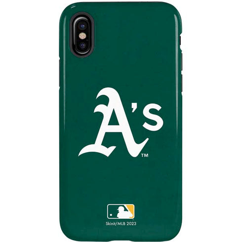 MLB Oakland Athletics - Solid Distressed iPhone X Pro Case