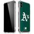 MLB Oakland Athletics - Solid Distressed iPhone XS Max Clear Case
