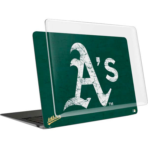 MLB Oakland Athletics - Solid Distressed MacBook Air 13in M1 (2021) Case plus Skin