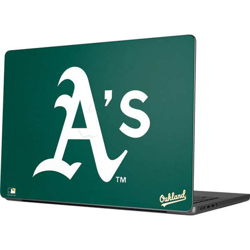 MLB Oakland Athletics - Solid Distressed MacBook Pro 14in (2021-24) Skin