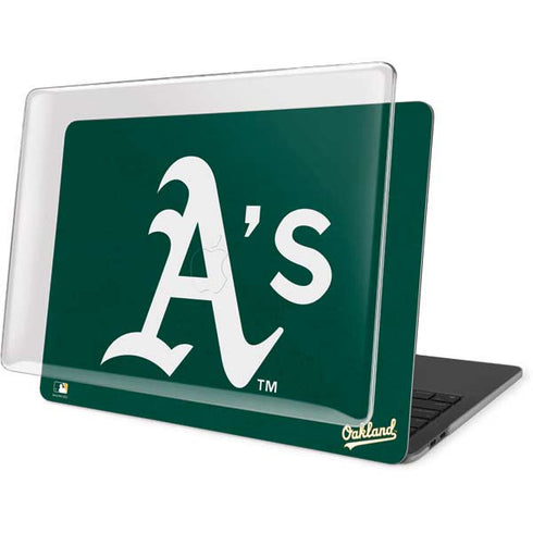 MLB Oakland Athletics - Solid Distressed MacBook Pro 15in (2016-19) Case plus Skin