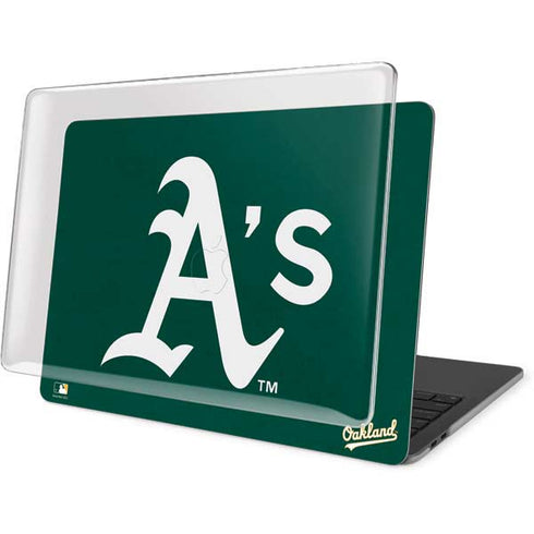 MLB Oakland Athletics - Solid Distressed MacBook Pro 16in (2019-20) Case plus Skin
