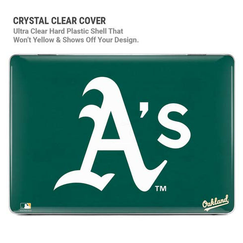 MLB Oakland Athletics - Solid Distressed MacBook Pro 16in (2021-25) Case plus Skin
