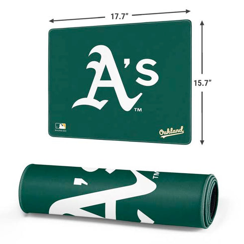 MLB Oakland Athletics - Solid Distressed Gaming Mouse Pad