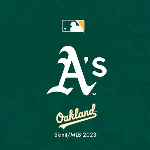 MLB Oakland Athletics - Solid Distressed Moto E5 Play Skin