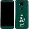 MLB Oakland Athletics - Solid Distressed Moto E5 Plus Skin