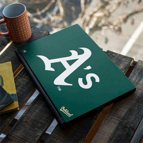 MLB Oakland Athletics - Solid Distressed MSI GS65 Stealth Laptop Skin