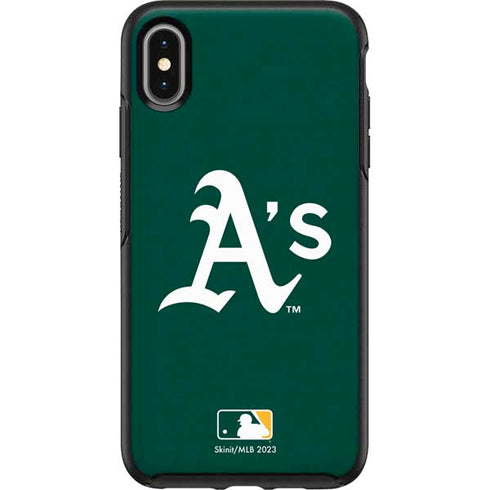 MLB Oakland Athletics - Solid Distressed Otterbox Symmetry iPhone Skin