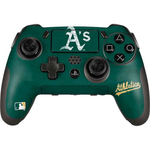 MLB Oakland Athletics - Solid Distressed PlayStation Scuf Vantage 2 Controller Skin