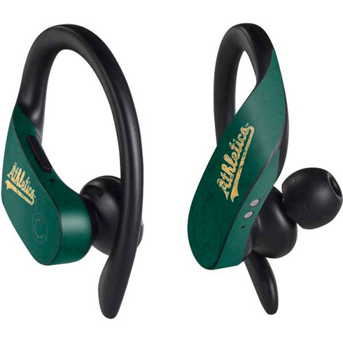 MLB Oakland Athletics - Solid Distressed PowerBeats Pro Skin