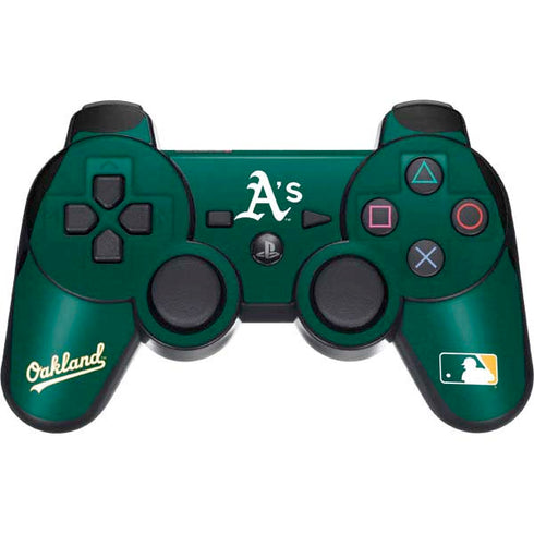 MLB Oakland Athletics - Solid Distressed PS3 Dual Shock wireless controller Skin