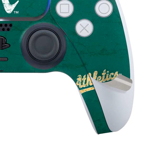 MLB Oakland Athletics - Solid Distressed PS5 Bundle Skin