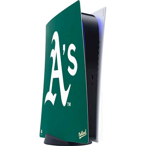 MLB Oakland Athletics - Solid Distressed PS5 Digital Edition Console Skin