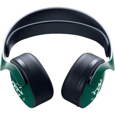 MLB Oakland Athletics - Solid Distressed PULSE 3D Wireless Headset for PS5 Skin