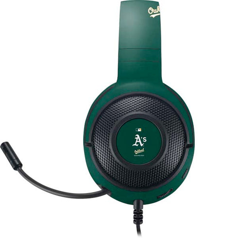 MLB Oakland Athletics - Solid Distressed Razer Kraken X Skin